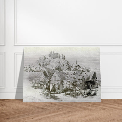 Engelsburg - John Singer Sargent Brushed Aluminum Print - 70x100 cm / 28x40 inches | John Singer Sargent Aluminum Print | John Singer Sargent Prints