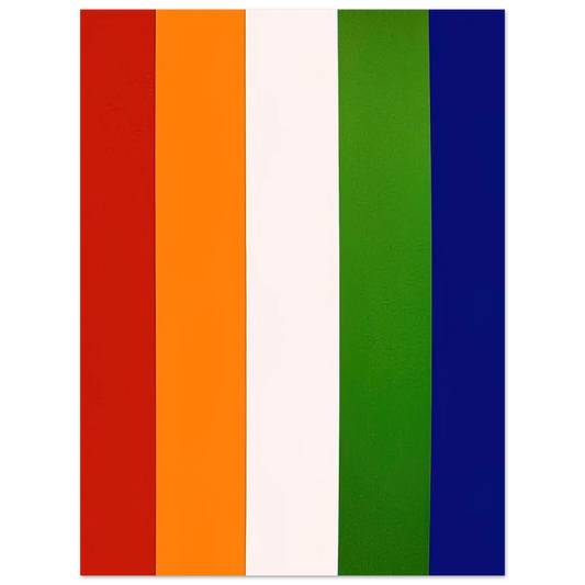 Ellsworth Kelly - Red Orange White Green Blue Fine Art Poster - Default Title