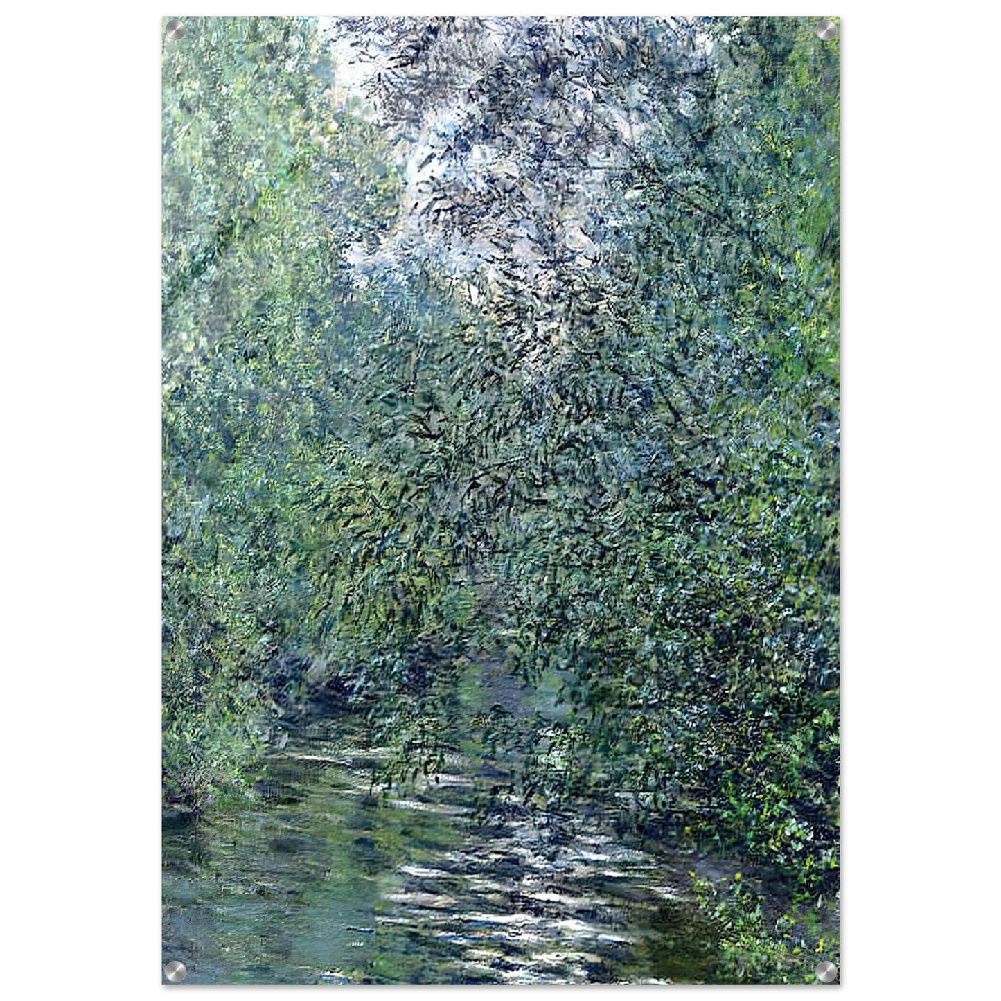The Willows on the River - claude monet Acrylic Print - 70x100 cm / 28x40″ inches | claude monet Wall Art | claude monet Prints