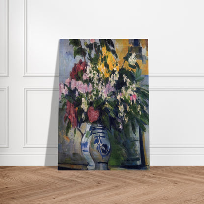 Two Vases of Flowers - Paul Cézanne Brushed Aluminum Print - 70x100 cm / 28x40 inches | Paul Cézanne Aluminum Print | Paul Cézanne Prints