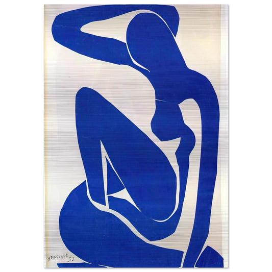 BLUE NUDE 1 - Henri Matisse Brushed Aluminum Print - 70x100 cm / 28x40 inches | Henri Matisse Aluminum Print | Henri Matisse Prints
