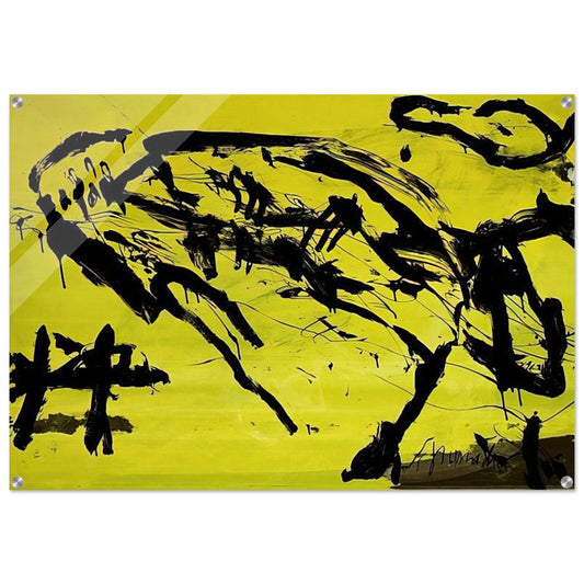 Hirschkuh - Tachisme - Emil Schumacher Acrylic Print - 70x100 cm / 28x40″ inches