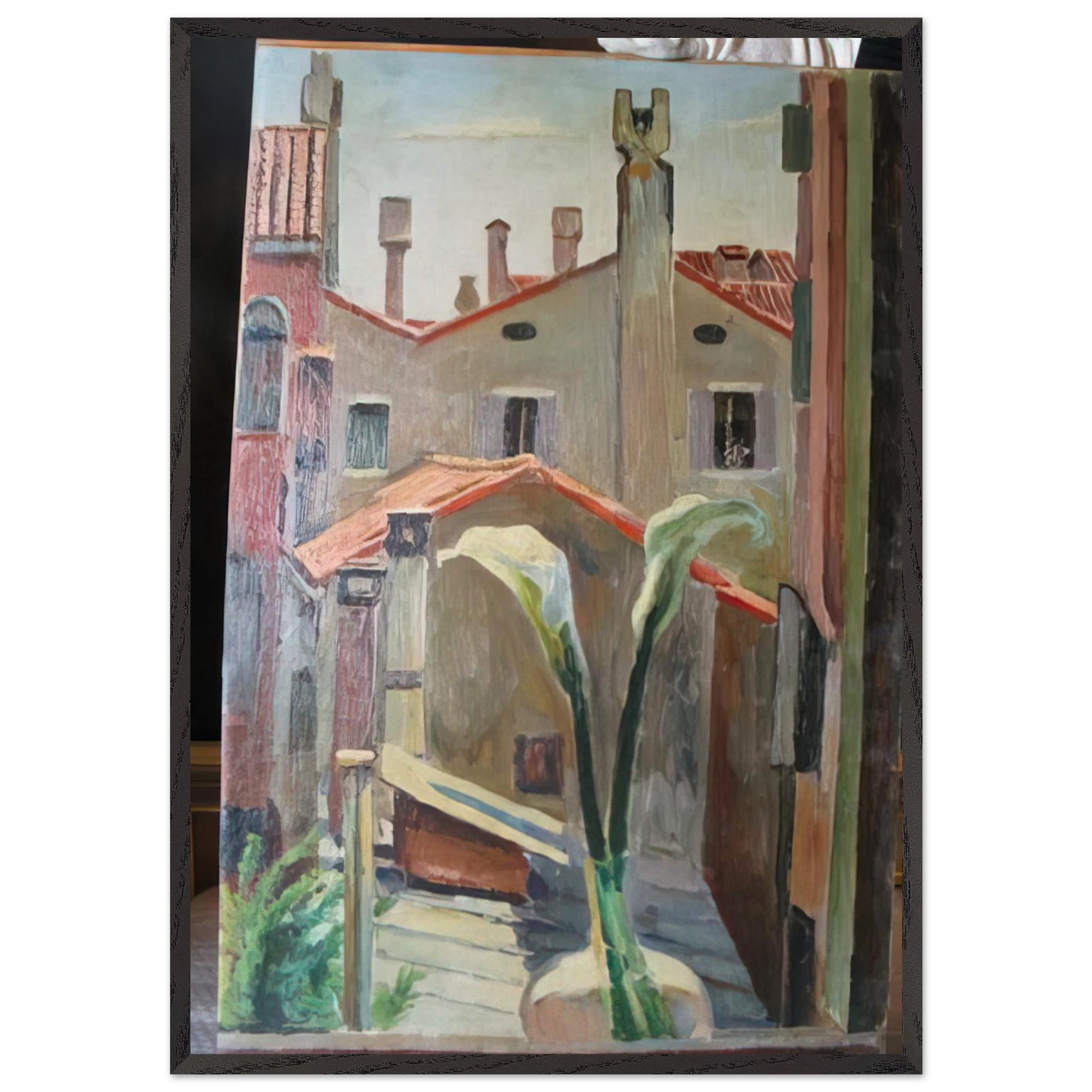 ROOFS - Vanessa Bell Framed Art Print – Black Wooden Frame - Default Title - -Framed Art Print