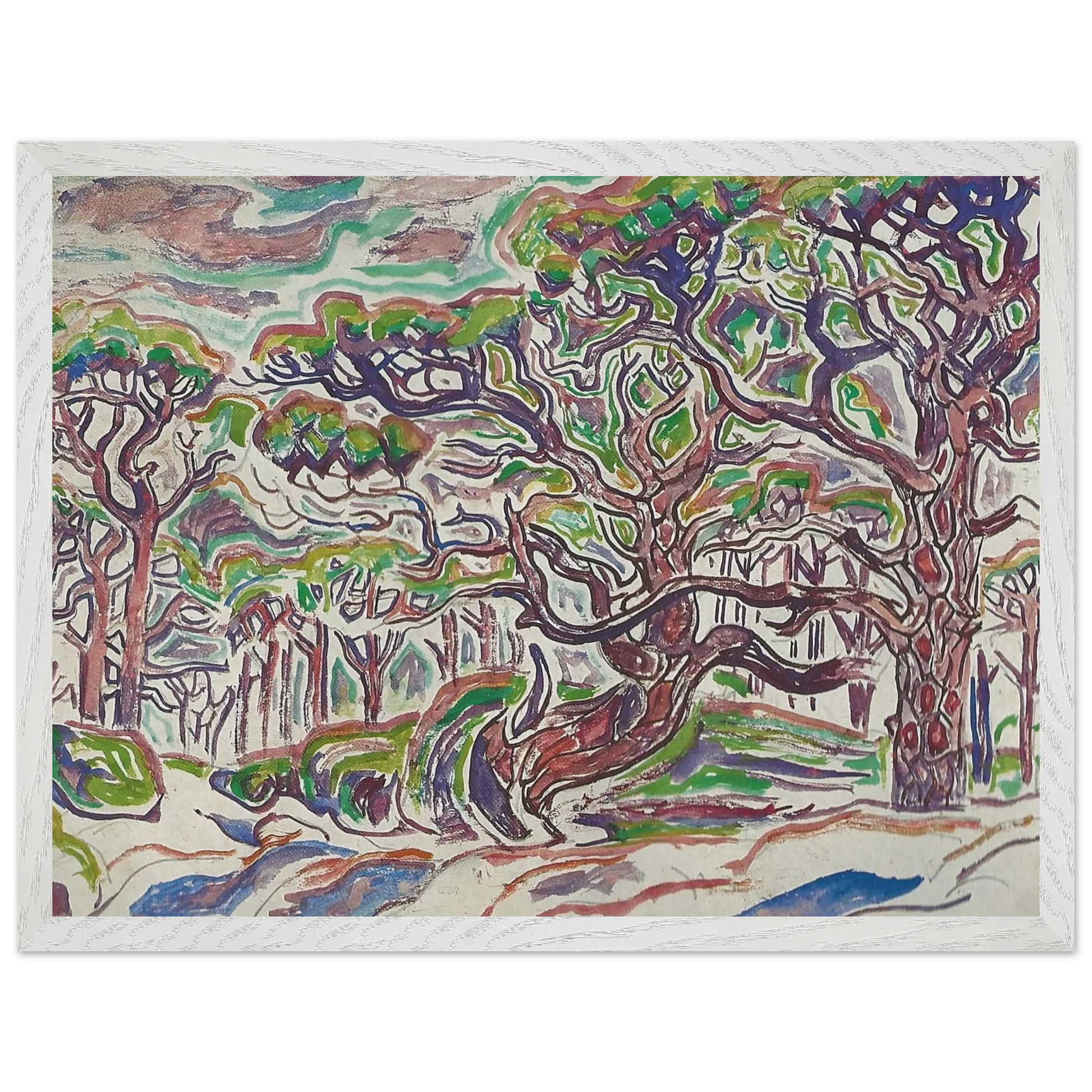 Walter Inglis Anderson - Walter Anderson Wall art - 70x100 cm / 28x40 Inches - Premium Wooden Framed Poster With Fine Art Paper - Wood frame