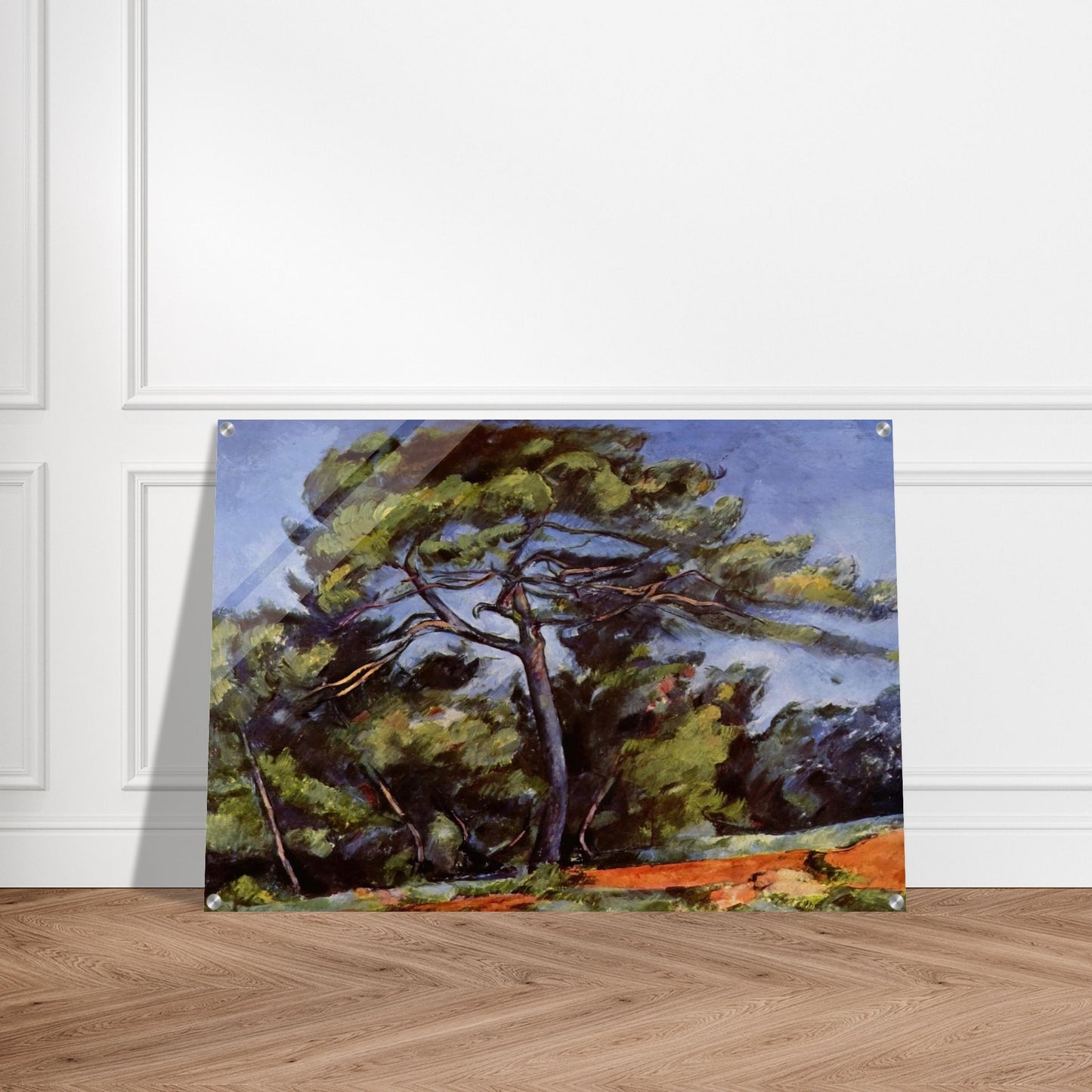The Great Pine - Paul Cézanne Acrylic Print - 70x100 cm / 28x40″ inches | Paul Cézanne Wall Art | Paul Cézanne Prints