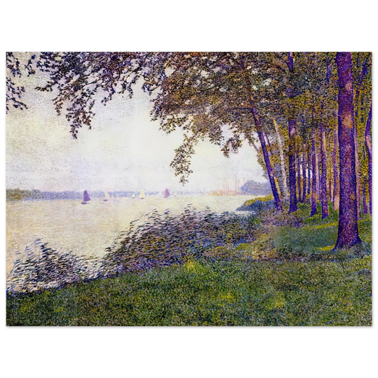 Theo van Rysselberghe - THE SCHELDE UPSTREAM FROM ANTWERP AFTER FOG 1892 Fine Art Poster - Default Title