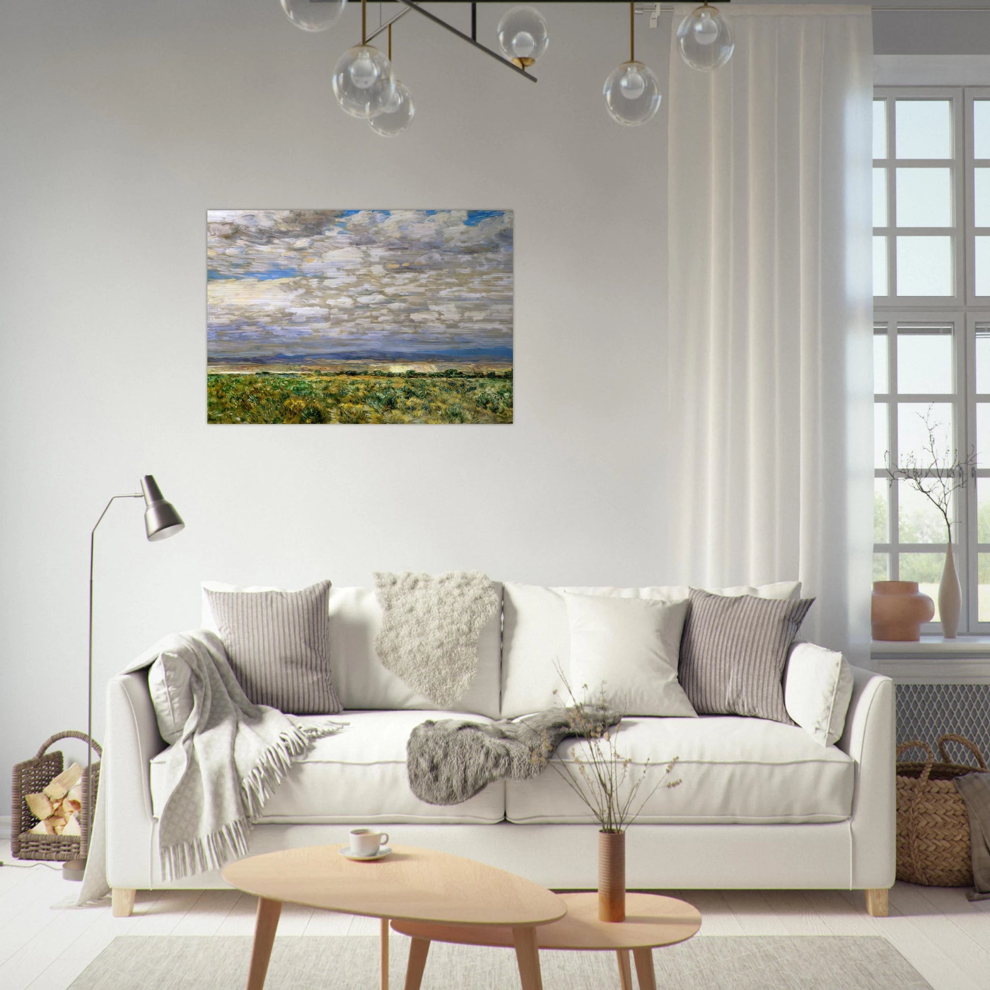 On the Snake River, Oregon - Childe Hassam Brushed Aluminum Print - 70x100 cm / 28x40 inches | Childe Hassam Aluminum Print | Childe Hassam Prints