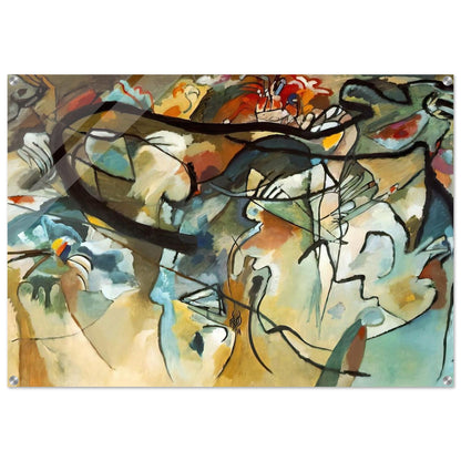 COMPOSITION V 1911 - Wassily Kandinsky Acrylic Print - 70x100 cm / 28x40″ inches | Wassily Kandinsky Wall Art | Wassily Kandinsky Prints