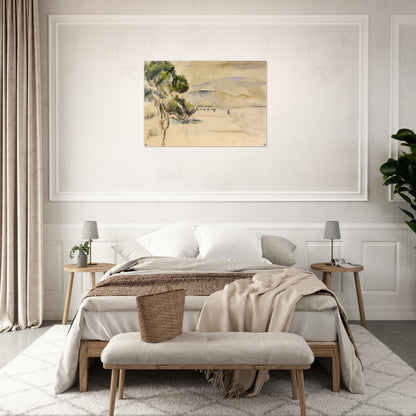 Pine Tree in the Arc Valley - Paul Cézanne Acrylic Print - 70x100 cm / 28x40″ inches