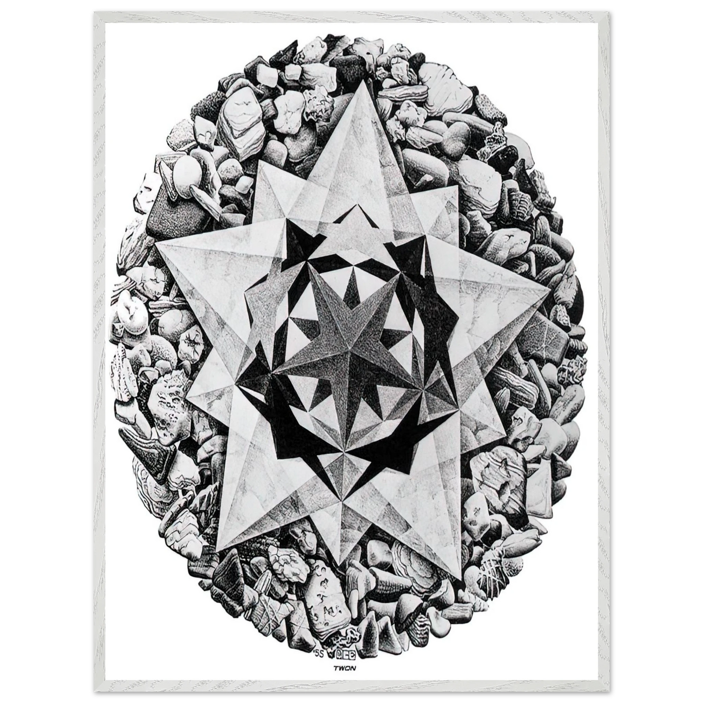 MC Escher - ESCHER (1) Wall Art - 30x40 cm / 12x16 inches - Fine Art Poster - -