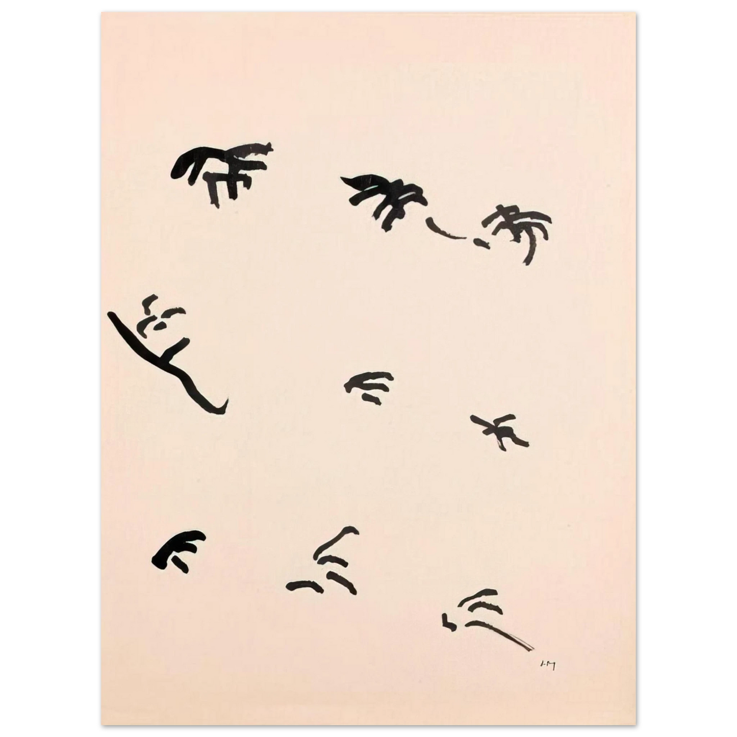 Henri Michaux - Mouvement - 1950 Fine Art Poster - Default Title