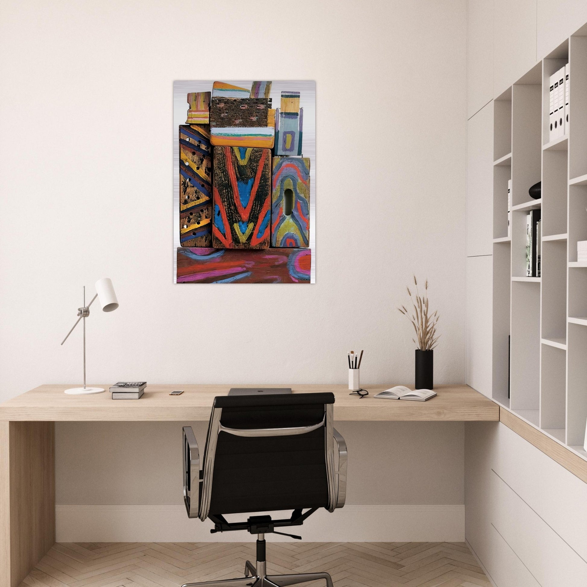Totem Materia-R - 1980 - Betty Parsons Brushed Aluminum Print - 70x100 cm / 28x40 inches | Betty Parsons Aluminum Print | Betty Parsons Prints