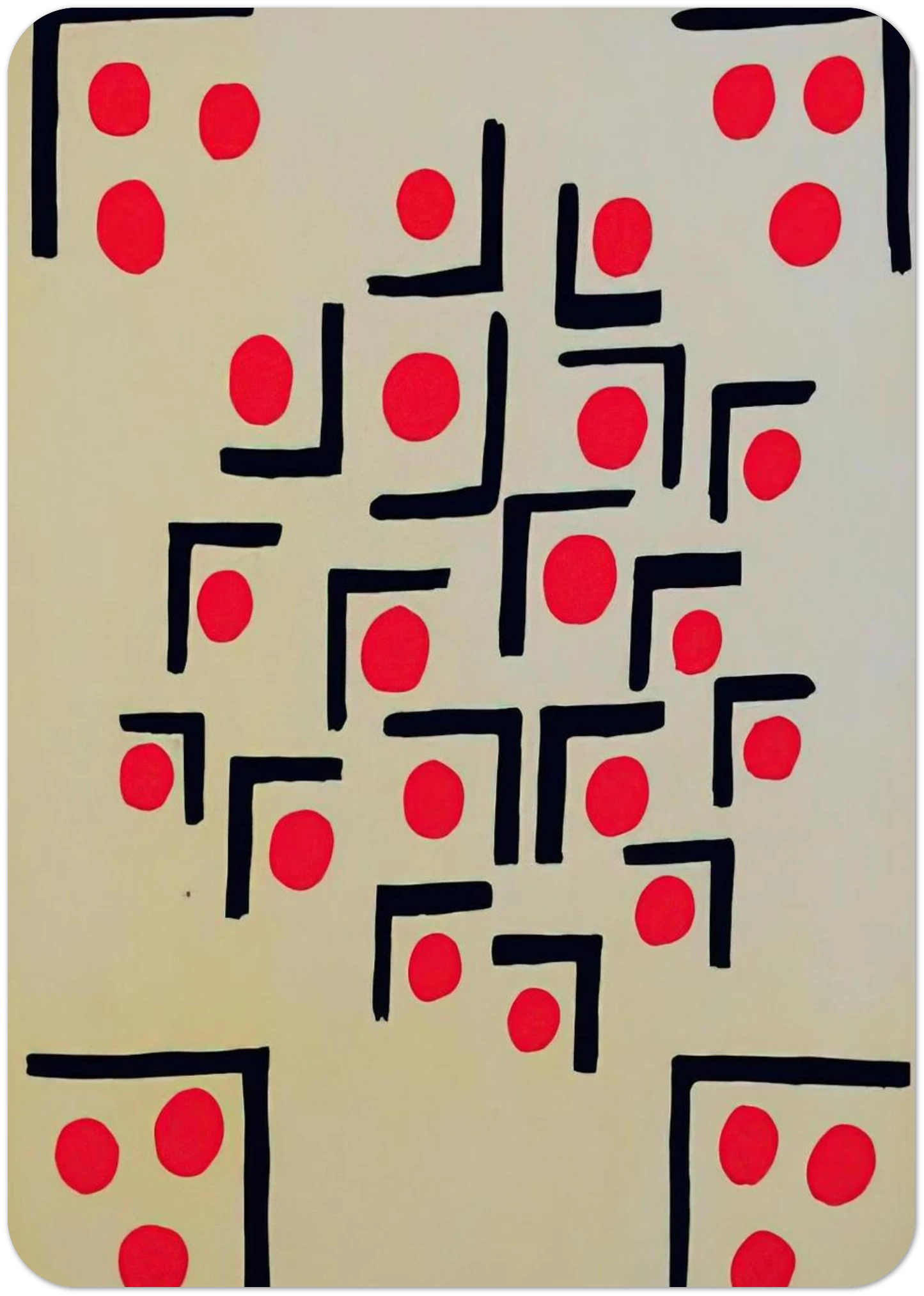 COMPOSITION 29 By Sonia Delaunay Pack of 10 Post Cards | Sonia Delaunay Post Cards | A6 (10.5 x 14.8 cm) - 4.1 x 5.8 inches