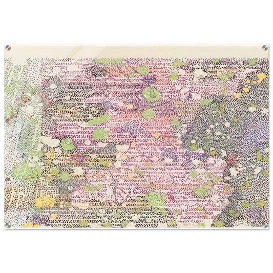 I Part of Sabine D Region, Southwest Mare Tranquilitatis from Lithographs Based on Geologic Maps of Lunar Orbiter and Apollo Landing Sites - 1972 - Nancy Graves Acrylic Print - 70x100 cm / 28x40″ inches | Nancy Graves Wall Art | Nancy Graves Prints