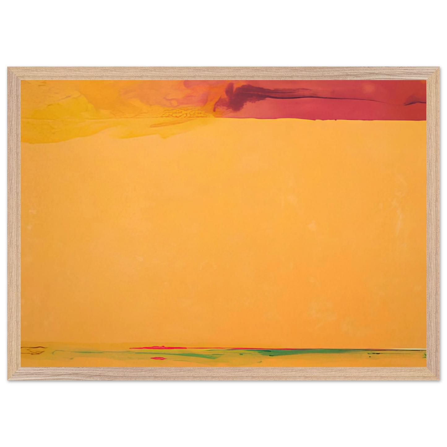Helen Frankenthaler - Southern Exposure - 2005 Wall art - 27x35 cm / 11x14 inches - Premium Wooden Framed Poster With Fine Art Paper - Black frame