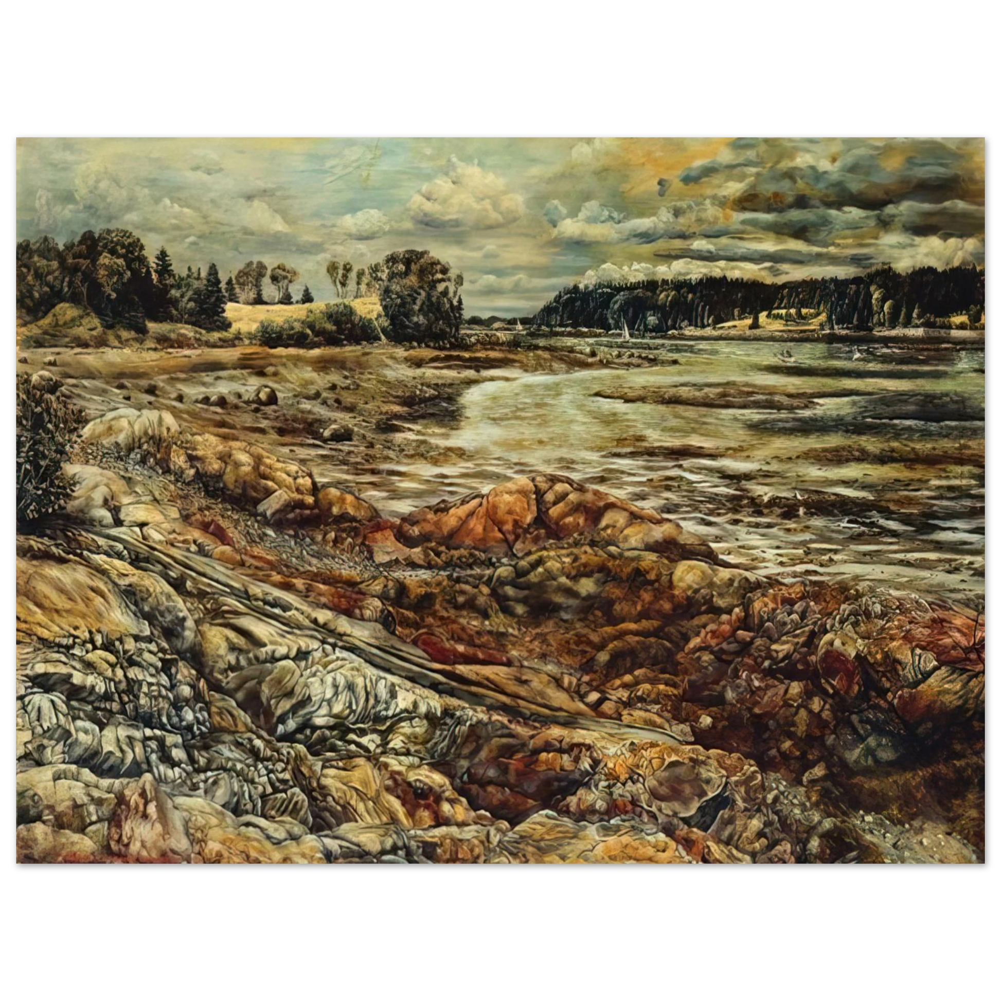 Ivan Albright - DIVIDED AND DIVIDED Fine Art Poster - Default Title
