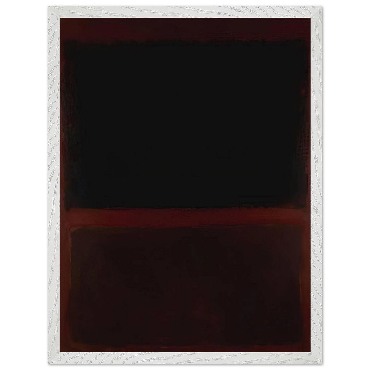 Mark Rothko - Black on Dark Sienna on Purple - 1960 Wall Art - 60x80 cm / 24x32 inches - Fine Art Poster - -