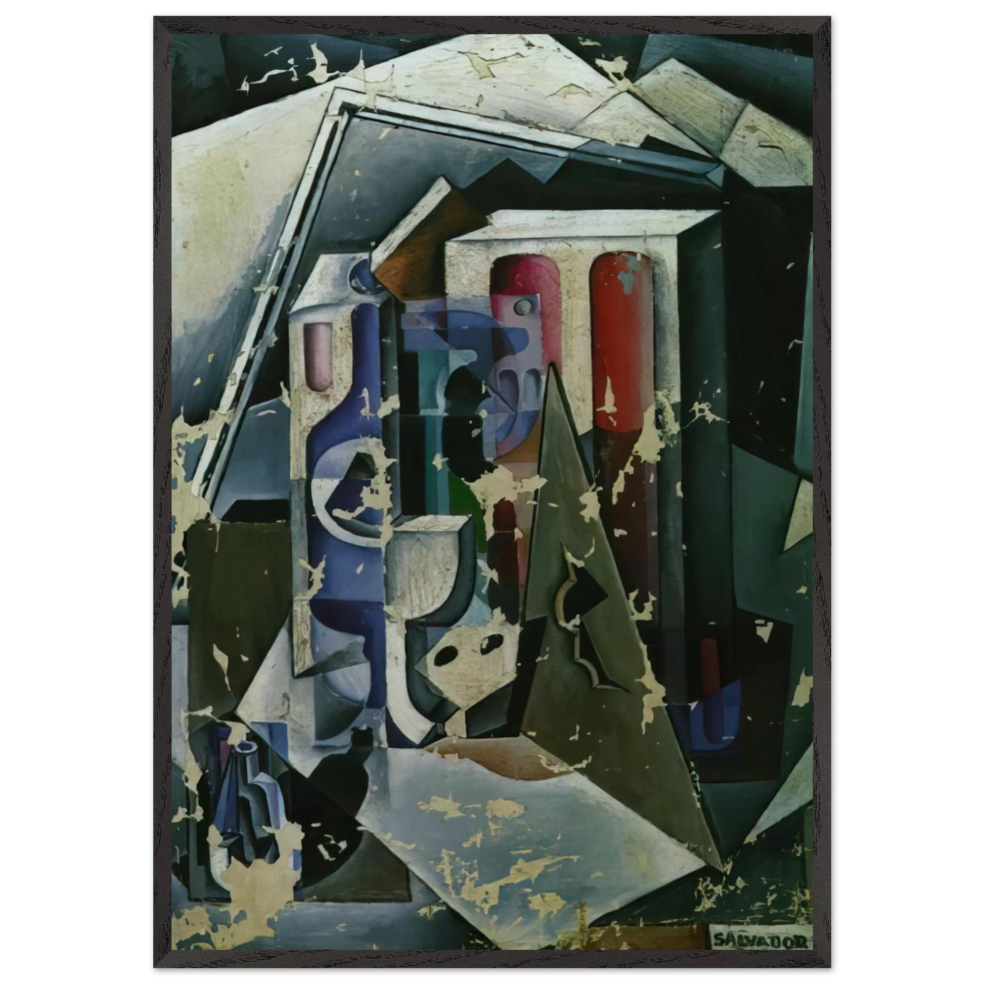 STILL LIFE 8 - Salvador Dali Framed Art Print – Black Wooden Frame - Default Title - -Framed Art Print