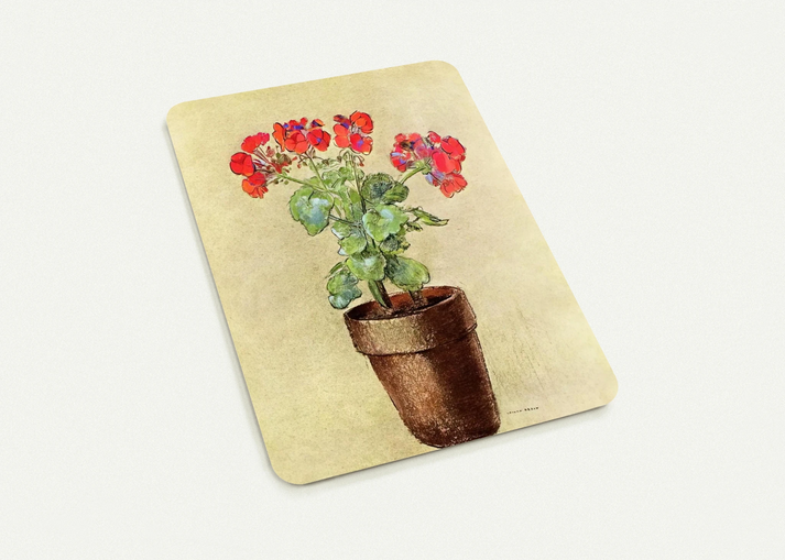 GERANIUMS 1902 By Odilon Redon Pack of 10 Post Cards | Odilon Redon Post Cards | A6 (10.5 x 14.8 cm) - 4.1 x 5.8 inches