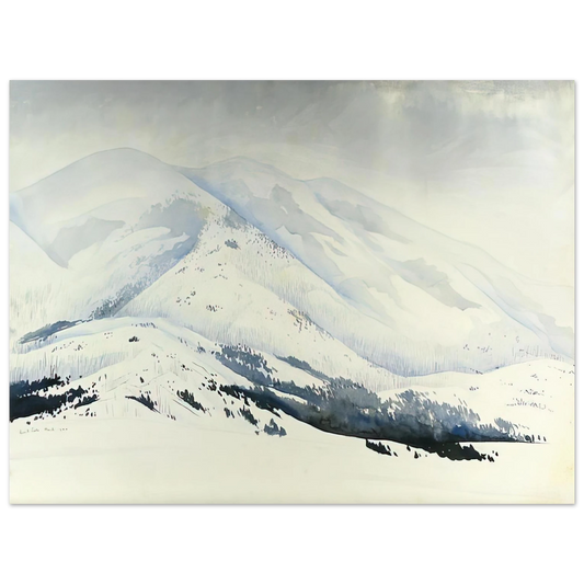Eyvind Earle - Snowy Mountain Fine Art Poster - Default Title