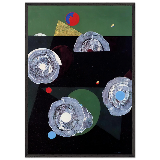 Scallops flower - Max Ernst Framed Art Print – Black Wooden Frame - Default Title - -Framed Art Print