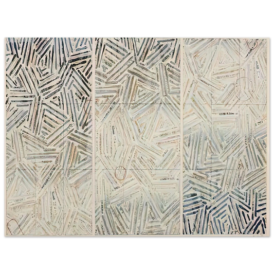 Jasper Johns - BETWEEN THE CLOCK AND THE BED 1989 Fine Art Poster - Default Title