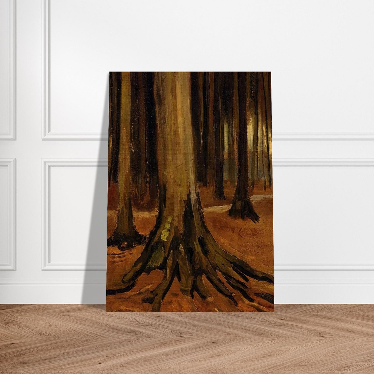 Girl in the Woods - Vincent van Gogh Brushed Aluminum Print - 70x100 cm / 28x40 inches | Vincent van Gogh Aluminum Print | Vincent van Gogh Prints