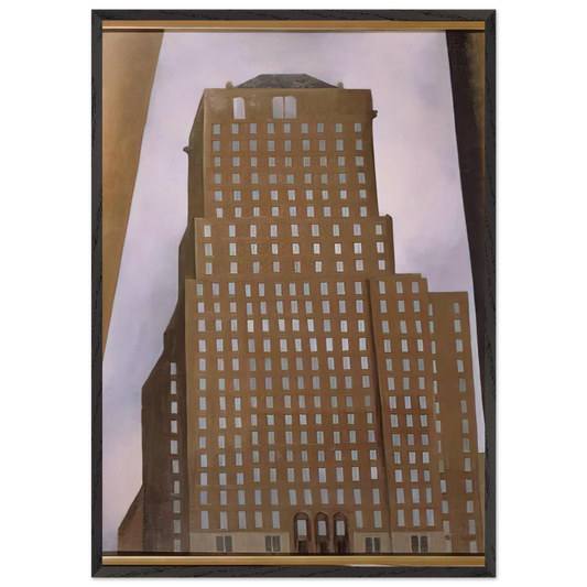 Shelton Hotel New York No 1 - Georgia OKeeffe Framed Art Print – Black Wooden Frame - Default Title - -Framed Art Print