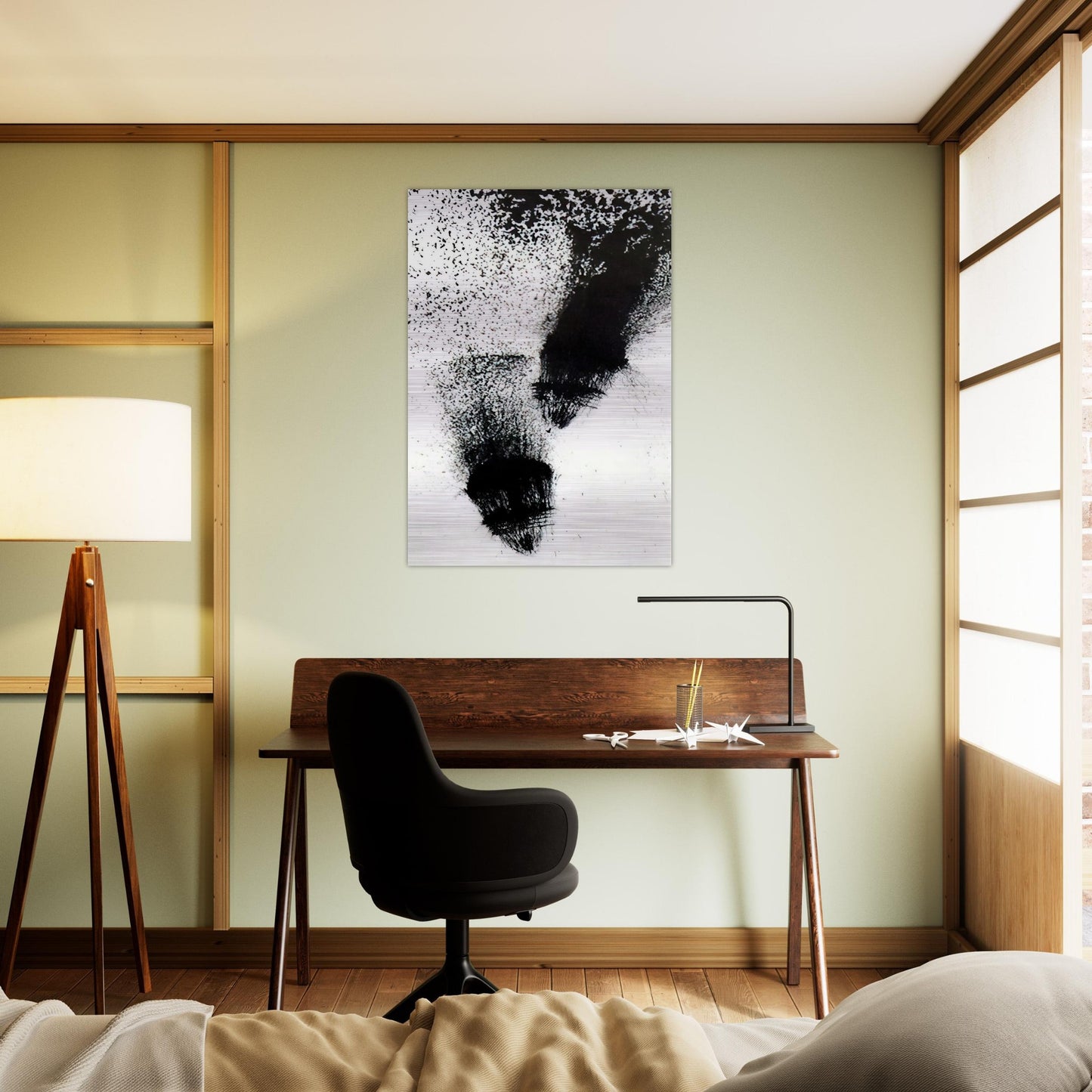 Machine Age Noise - 1957 - Morris Graves Brushed Aluminum Print - 70x100 cm / 28x40 inches | Morris Graves Aluminum Print | Morris Graves Prints