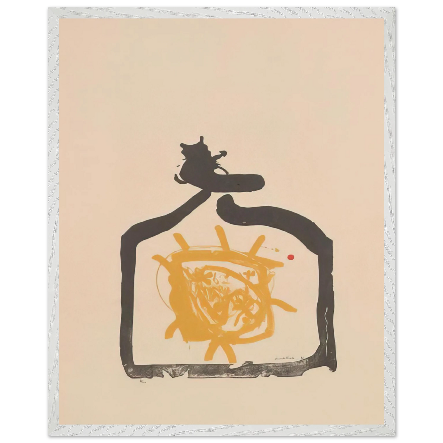 Helen Frankenthaler - May 26th Backwards - 1961 Wall art - 40x50 cm / 16x20 inches - Premium Wooden Framed Poster With Fine Art Paper - White frame