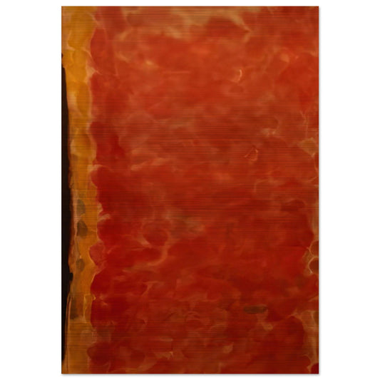 Black and Red - Sam Francis Brushed Aluminum Print - 70x100 cm / 28x40 inches | Sam Francis Aluminum Print | Sam Francis Prints