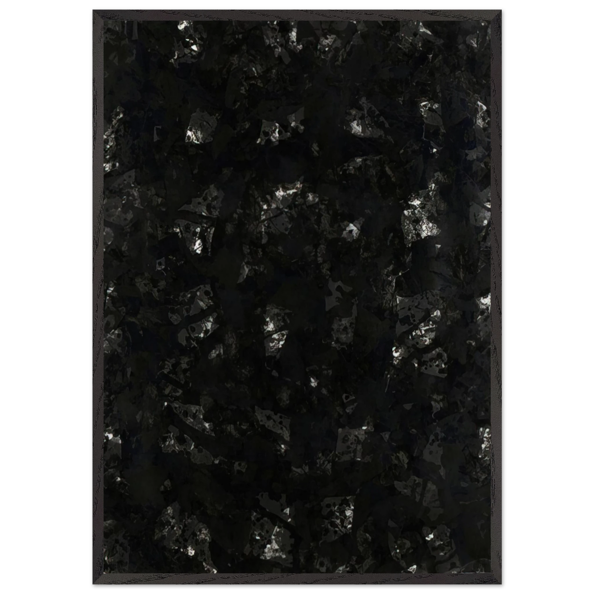 Indigo Wood - Sam Francis Framed Art Print – Black Wooden Frame - Default Title - -Framed Art Print