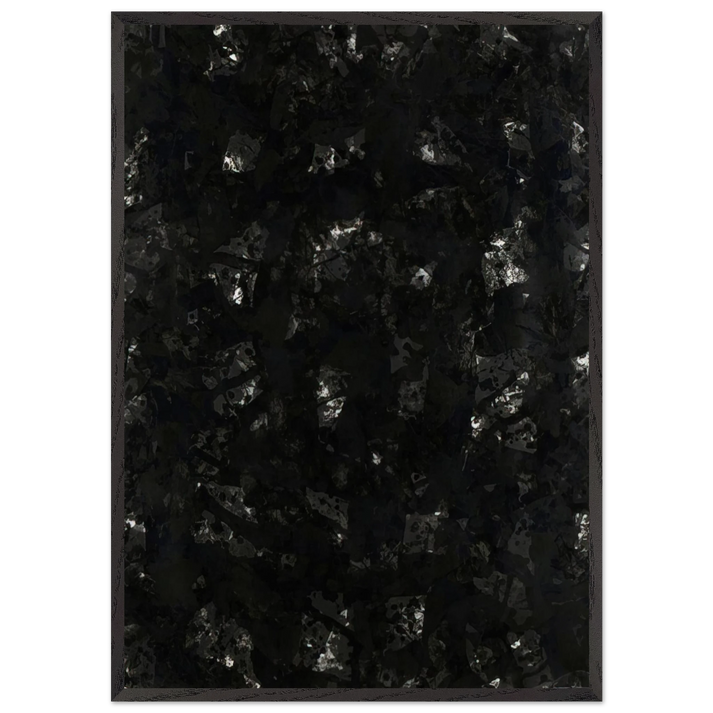 Indigo Wood - Sam Francis 70x100 cm / 28x40 inches Framed Art Print – Black Wooden Frame