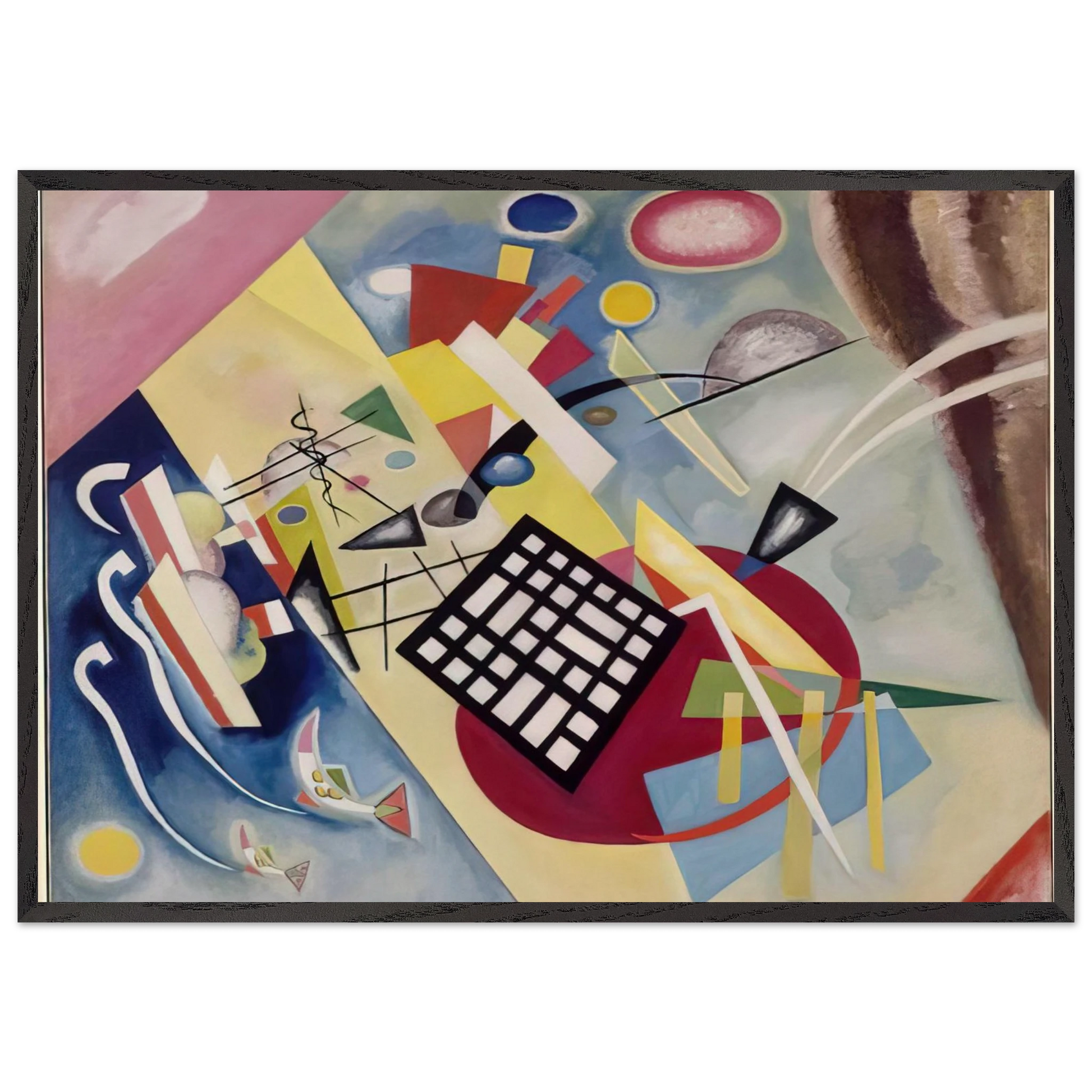 BLACK FRAME 1922 - Wassily Kandinsky Framed Art Print – Black Wooden Frame - Default Title - -Framed Art Print