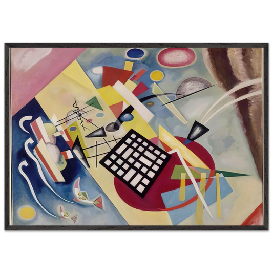 BLACK FRAME 1922 - Wassily Kandinsky 70x100 cm / 28x40 inches Framed Art Print – Black Wooden Frame