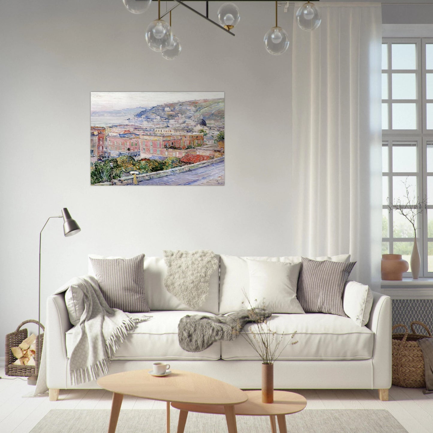 Naples - Childe Hassam Brushed Aluminum Print - 70x100 cm / 28x40 inches | Childe Hassam Aluminum Print | Childe Hassam Prints