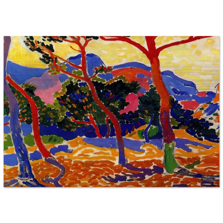 THE TREES - Andre Derain Brushed Aluminum Print - 70x100 cm / 28x40 inches | Andre Derain Aluminum Print | Andre Derain Prints