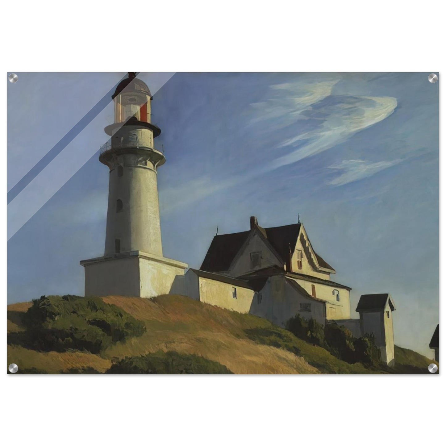 Lighthouse at Two Lights - Edward Hopper Acrylic Print - 70x100 cm / 28x40″ inches | Edward Hopper Wall Art | Edward Hopper Prints