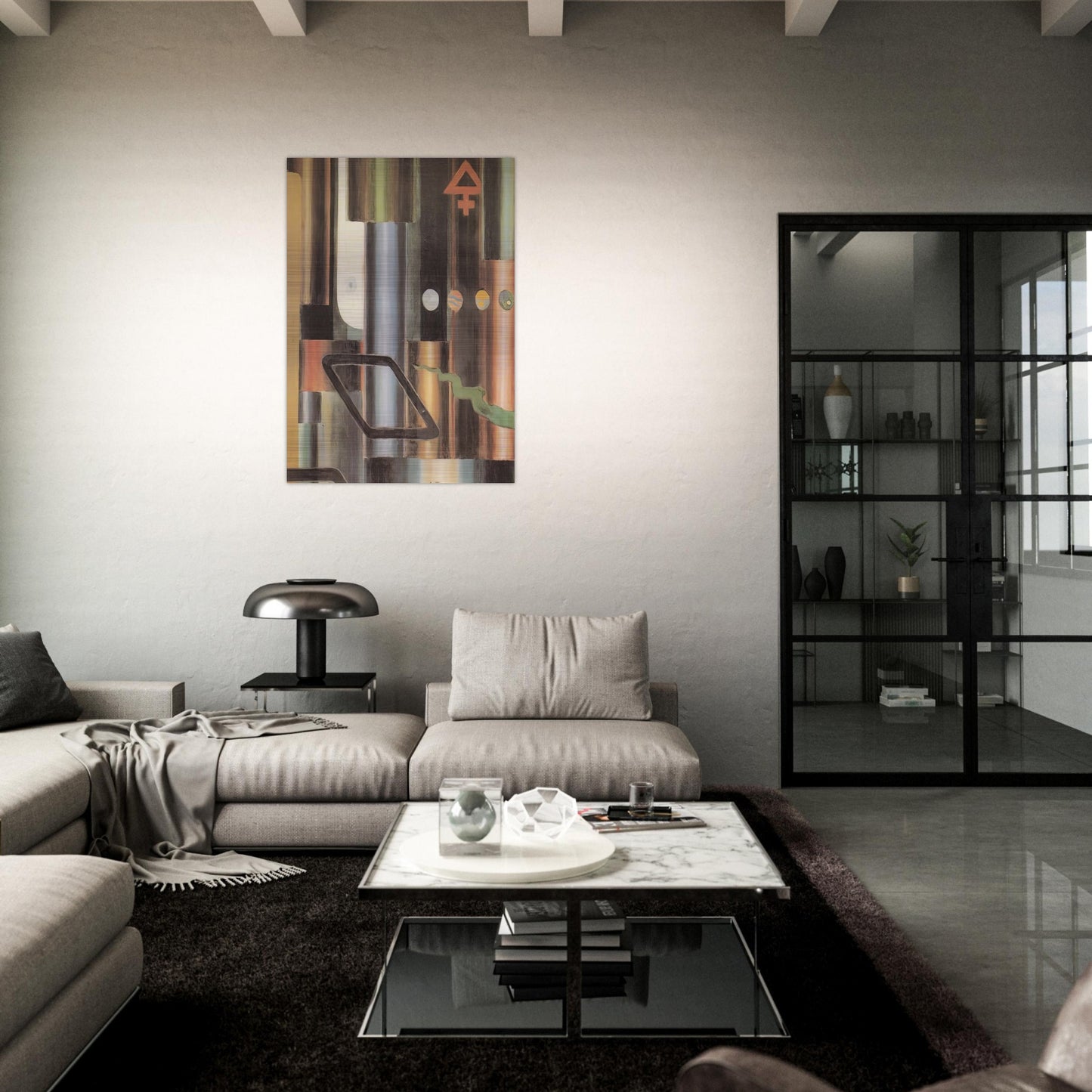 La libra s'infiamma e le piramidi - 1921 - Julius Evola Brushed Aluminum Print - 70x100 cm / 28x40 inches | Julius Evola Aluminum Print | Julius Evola Prints