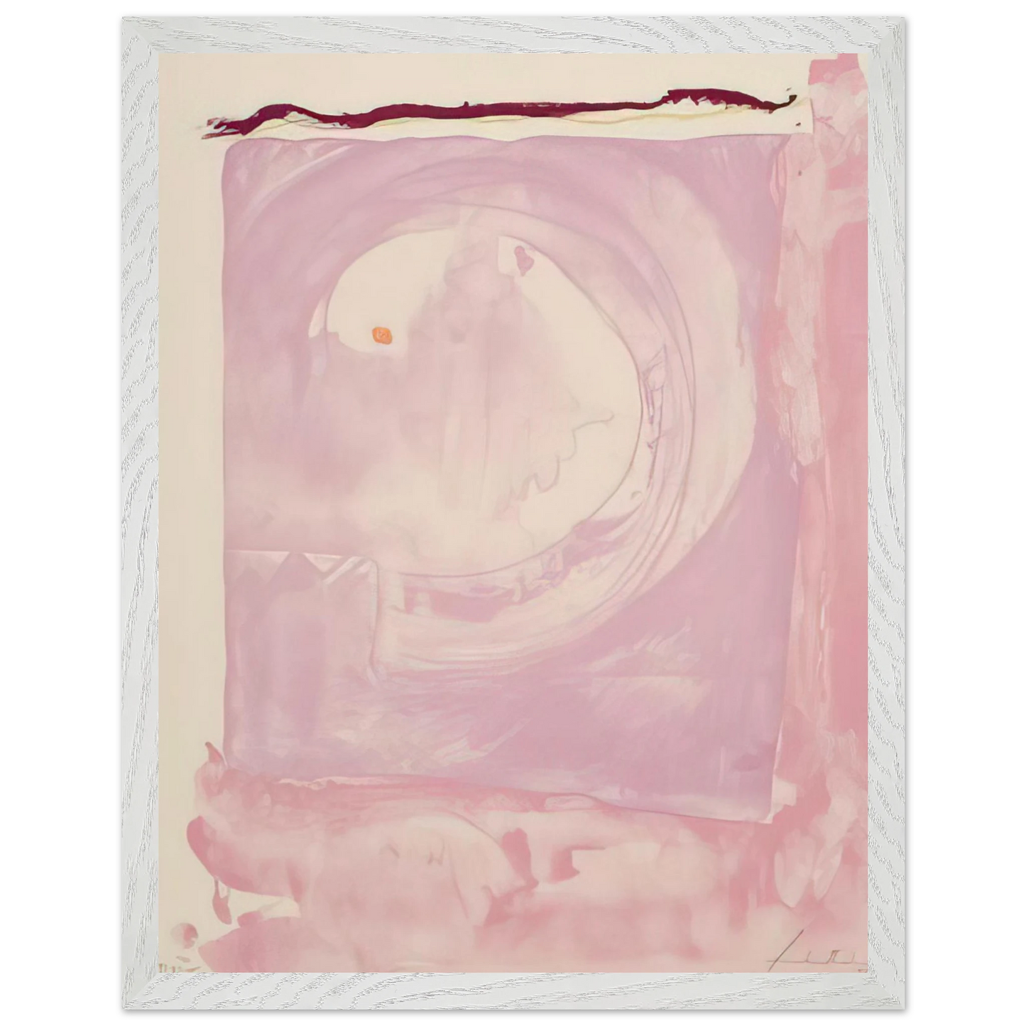 Helen Frankenthaler - Reflections IX - 1995 Wall art - 30x45 cm / 12x18 inches - Premium Wooden Framed Poster With Fine Art Paper - Wood frame