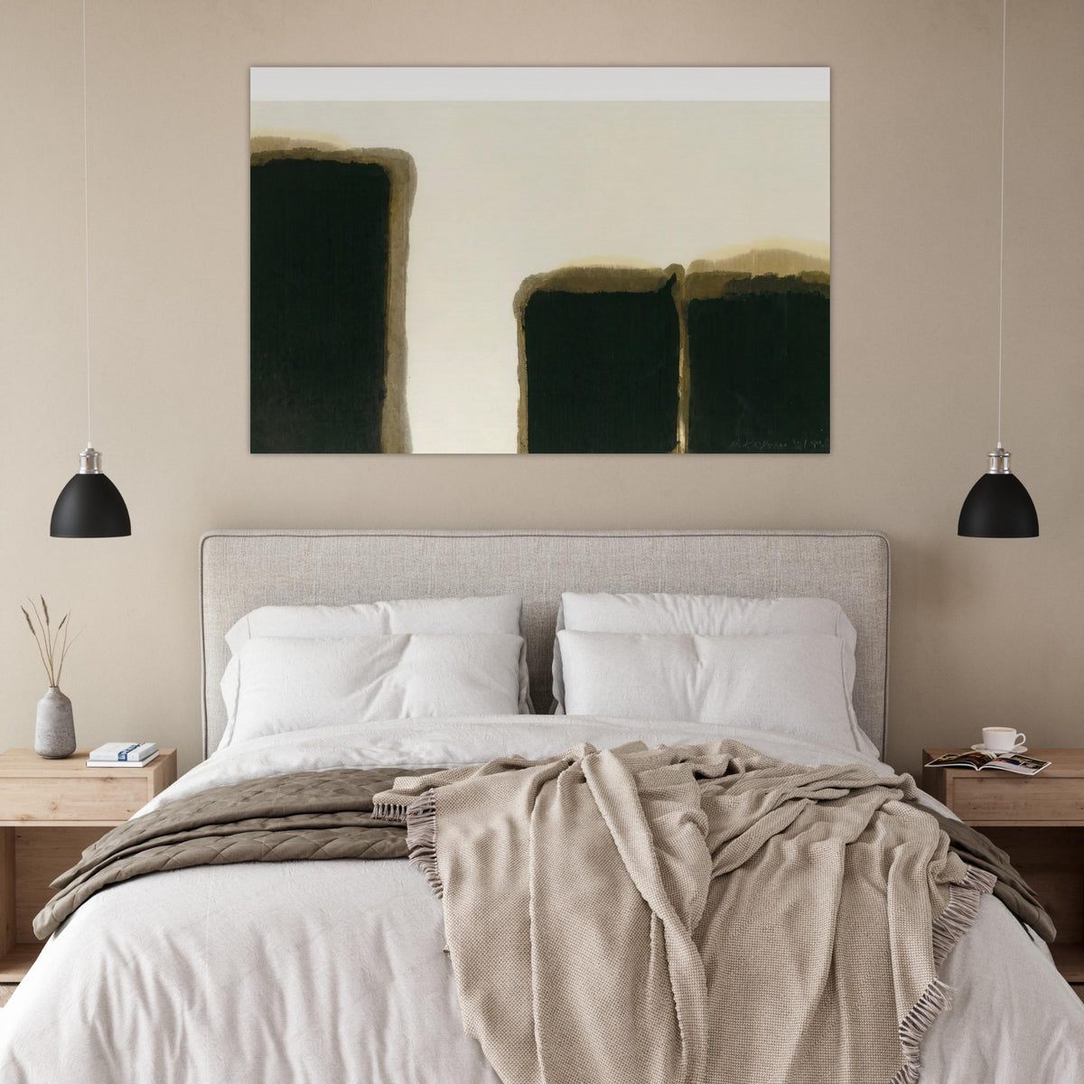 Burnt Umber  Ultramarine I - 1981 - Yun Hyong-keun Art Prints - 100x150 cm / 40x60″ inches | Yun Hyong-keun Poster | Yun Hyong-keun Prints