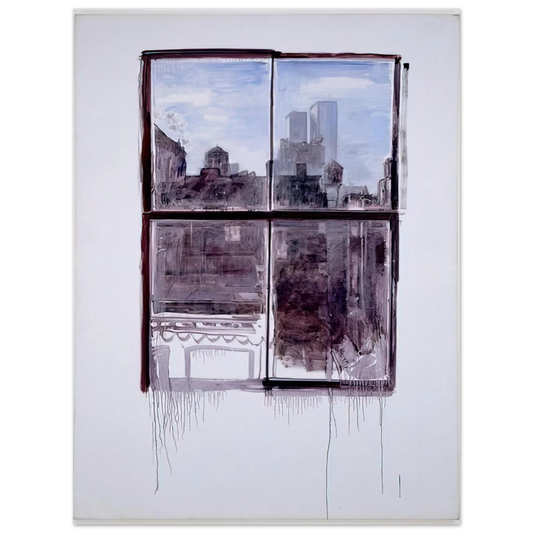 Paul Thek - Untitled cityscape with twin towers - 1972 Fine Art Poster - Default Title