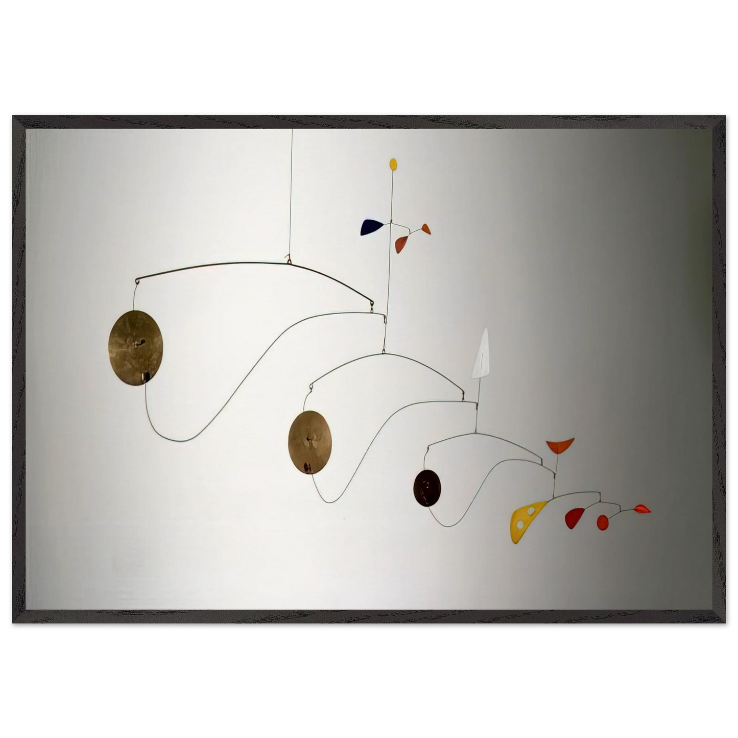 TRIPLE GONG 1948 - Alexander Calder Framed Art Print – Black Wooden Frame - Default Title - -Framed Art Print