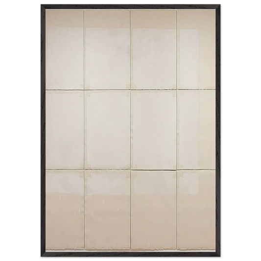 Classico 5 - 1968 - Robert Ryman Framed Art Print – Black Wooden Frame - Default Title - -Framed Art Print