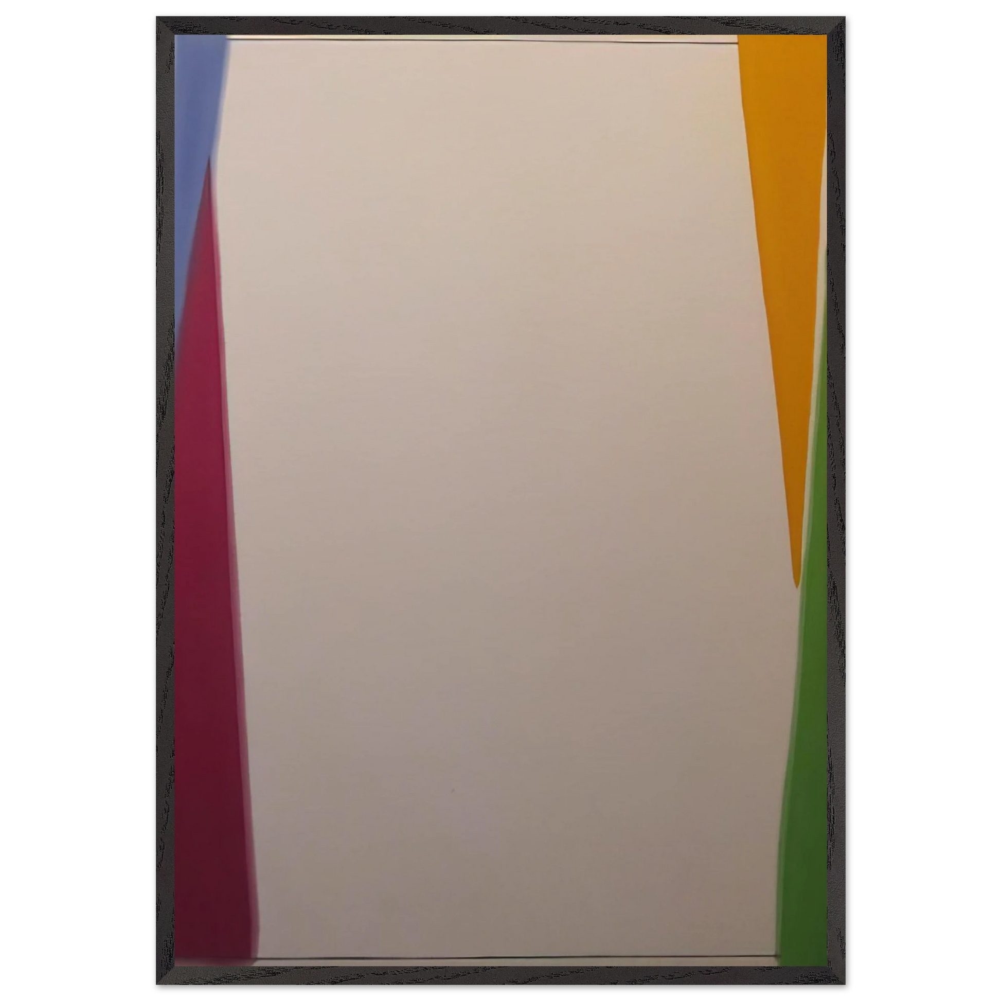 Untitled - 1975 N4 - Larry Zox 70x100 cm / 28x40 inches Framed Art Print – Black Wooden Frame