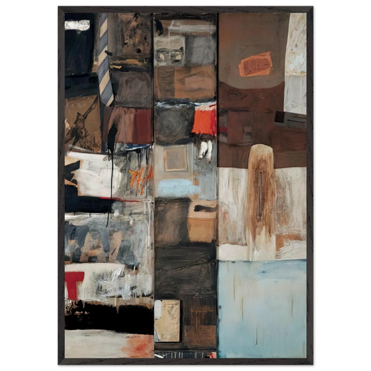 SUMMERSTORM 1959 - Robert Rauschenberg Framed Art Print – Black Wooden Frame - Default Title - -Framed Art Print