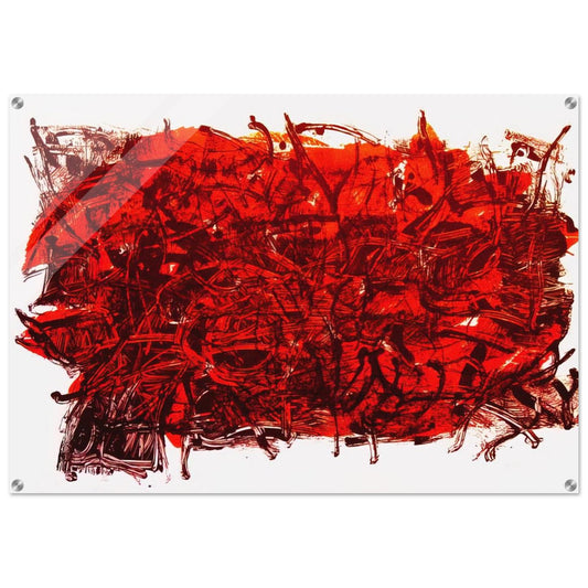 Leaves III - Jean-Paul Riopelle Acrylic Print - 70x100 cm / 28x40″ inches