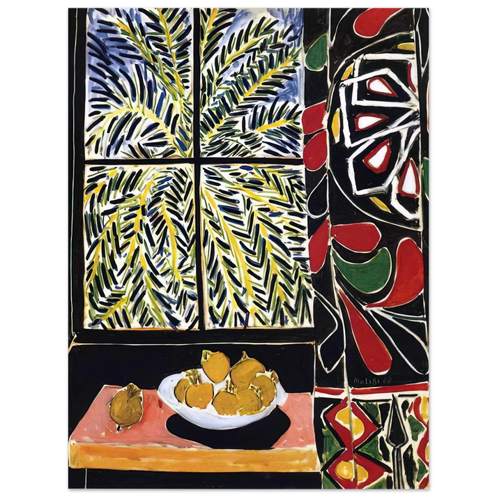 Henri Matisse - INTERIOR WITH EGYPTIAN CURTAIN 1948  75x100 cm / 30x40inches Fine Art Poster
