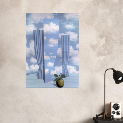 BEAUTIFUL WORLD 1962 - Rene Magritte Brushed Aluminum Print - 70x100 cm / 28x40 inches | Rene Magritte Aluminum Print | Rene Magritte Prints