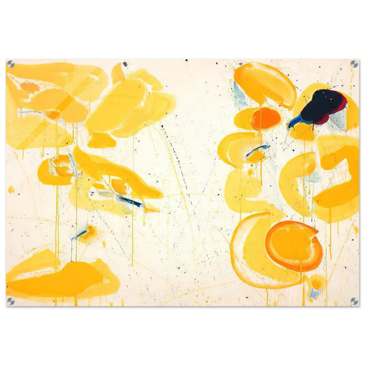 Untitled  Yellow  - Sam Francis Acrylic Print - 70x100 cm / 28x40″ inches
